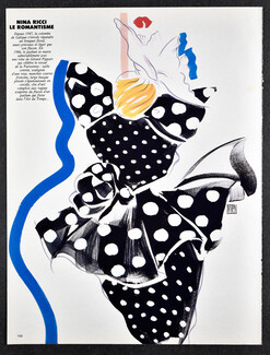 Nina Ricci 1986 L'Air du Temps, Duncan, Fashion Illustration