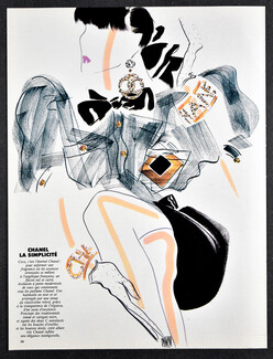 Chanel 1986 Coco, Duncan, Fashion Illustration