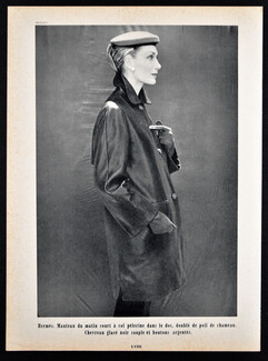 Hermès 1954 Manteau en cuir, Chevreau glacé, Photo Bukzin