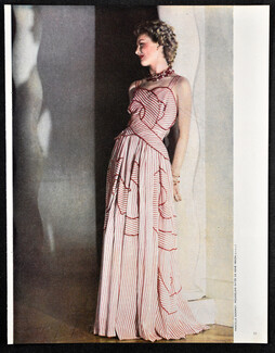 Marcelle Dormoy 1946 Evening Gown, René Véron