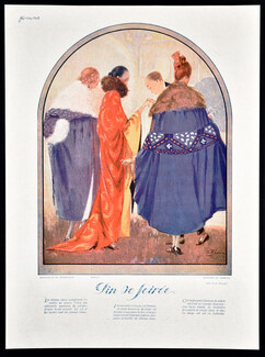 Madeleine & Madeleine, Paul Poiret, Martial & Armand 1921 "Fin de Soirée" Evening Coats, André Pecoud