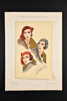 Lewis (Millinery) 1930 circa, Les Chapeaux des Grandes Modistes Parisiennes