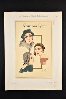 Germaine Page (Millinery) 1930 circa, Les Chapeaux des Grandes Modistes Parisiennes