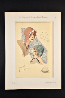 Suzanne Talbot 1930 circa, Les Chapeaux des Grandes Modistes Parisiennes