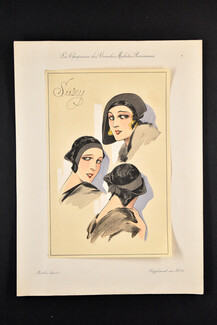 Suzy (Millinery) 1930 circa, Les Chapeaux des Grandes Modistes Parisiennes