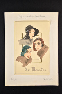 Le Monnier 1930 circa, Les Chapeaux des Grandes Modistes Parisiennes