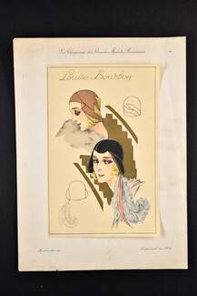 Louise Bourbon 1930 circa, Les Chapeaux des Grandes Modistes Parisiennes