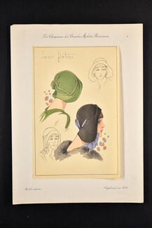 Jean Patou (Millinery) 1930 circa, Les Chapeaux des Grandes Modistes Parisiennes