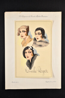 Camille Roger (Millinery) 1930 circa, Les Chapeaux des Grandes Modistes Parisiennes