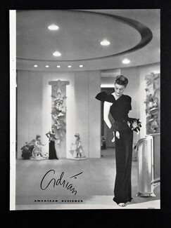 Adrian (Couture) 1945 American Designer