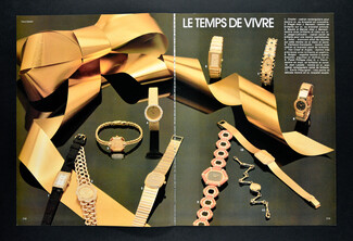 Le temps de vivre, 1982 - Piaget, Baume & Mercier, Jaeger-Lecoultre, Vacheron et Constantin... 4 pages