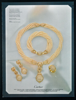 Cartier 1984 Parure Perles et Brillants