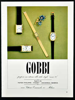 Gobbi (Watches) 1966 Retro Art deco Style Watches, Italian