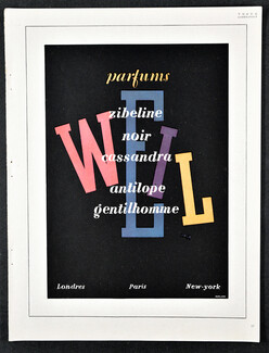 Weil (Perfumes) 1945 Vogue Libération, Massa