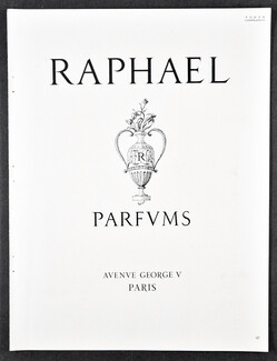 Raphaël (Perfumes) 1945 Vogue Libération