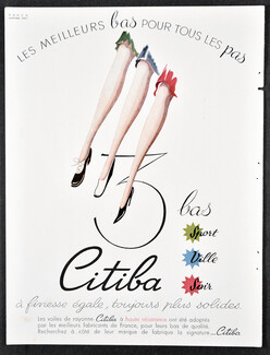 Citiba (Stockings) 1945 Vogue Libération