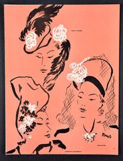 Benito 1945 Vogue Libération, Rose Valois, Janette Colombier, Paulette... 4 pages, 4 pages