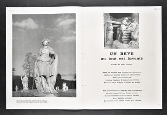 Un rêve ou tout est inventé, 1945 - Vogue Libération, Photos André Ostier, Text by Paul Éluard, 3 pages