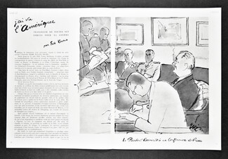 Le Président Roosevelt à sa conférence de presse, 1945 - Vogue Libération, Eric (Carl Erickson), Text by Eve Curie