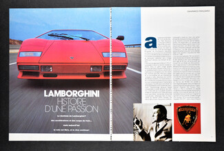 Lamborghini, Histoire d'une passion, 1989 - L14 013 vh04 dsc0254, Texte par Gianmarco Manusardi, 4 pages