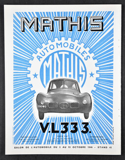 Mathis (Cars) 1946 Maurice Tranchant