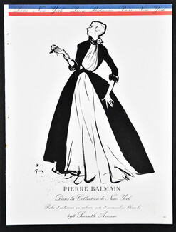 Pierre Balmain 1953 René Gruau, Collection New York, Housecoat