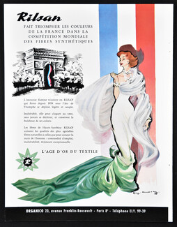 Rilsan 1956 Demachy, Arc de Triomphe, L'Age d'Or du Textile