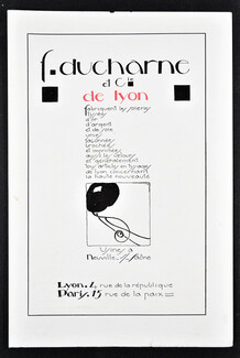 Ducharne et Cie 1921 de Lyon (en rouge)