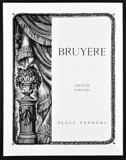 Bruyère (Couture & Perfumes) 1949 Address Place Vendôme