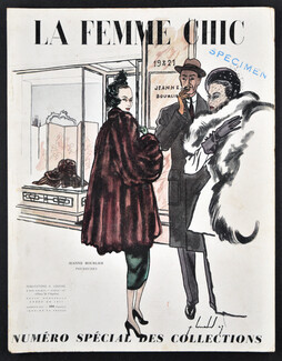 Jeanne Bourlier (Fur Clothing) 1947 La Femme Chic Cover