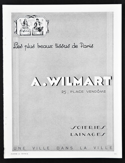 A. Wilmart 1947 Soieries Lainages