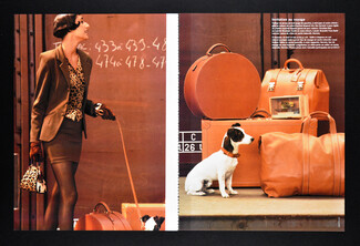 Invitation au voyage, 1989 - Hermès, Lancel, Louis Vuitton, Longchamp, Hermès (Dog Collar & Leash), Photo Oberto Gili