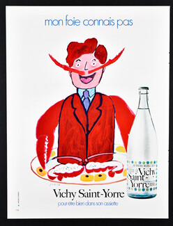 Vichy Saint-Yorre (Water) 1973 Darigo "Mon foie connait pas"