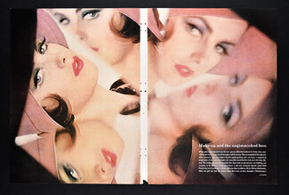 Helena Rubinstein 1961 Vogue Beauty Page, Photo Schatzberg