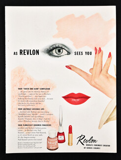 Revlon 1952 Nail Enamel, Lipstick