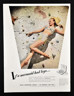 Bellin's Wonderstoen Company 1946 "If a mermaid had legs..."