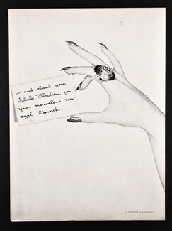 Juliette Marglen (Fingernailist) 1958 Oval lipstick, Fabergé
