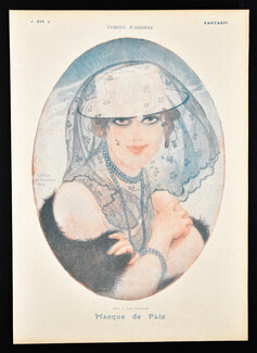 Masque de Paix, 1916 - Gerda Wegener Portrait