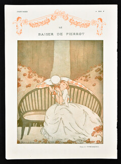 Le Baiser de Pierrot, 1915 - Torné-Esquius The Kiss of Pierrot