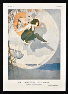 La Danseuse de Corde, 1913 - Henri Thomas Tightrope Walker, Circus