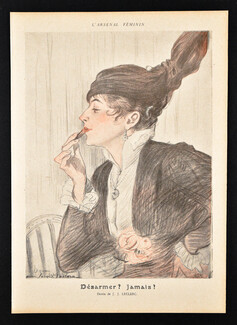 L'Arsenal Féminin, 1917 - Julien Jacques Leclerc Making-up Lipstick