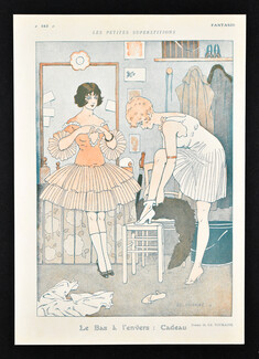 Le Bas à l'envers : Cadeau, 1916 - Touraine Superstitions, Stockings