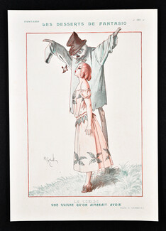 La Cerise, 1923 - Henry Gerbault The Cherry, Scarecrow