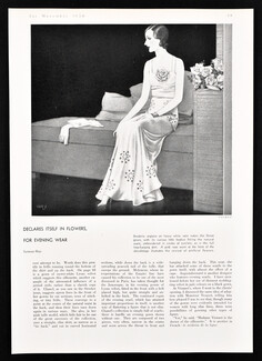 Paul Poiret 1930 Dynevor Rhys, Evening Gown