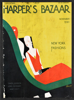 Harper's Bazaar, November 1930 Léon Bénigni, Cover