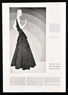 Louiseboulanger (Couture) 1930 Reynaldo Luza, Evening Gown