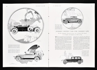 Modern Motor Cars for Modern Life 1927 Cadillac, Chrysler, Marmon, Packard, Pierce-Arrow, Samuel Davis Otis, 4 pages