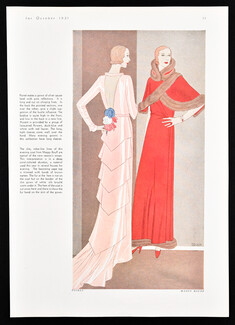 Paul Poiret, Maggy Rouff 1931 Malaga Grenet, Evening Dresses