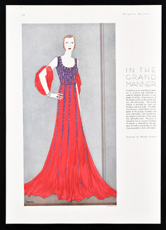 Chéruit (Couture) 1931 Malaga Grenet, Evening Gown In The Grand Mannern Madame Wormser