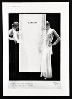 Jeanne Lanvin 1931 Blouses du soir, Photo Demeyer